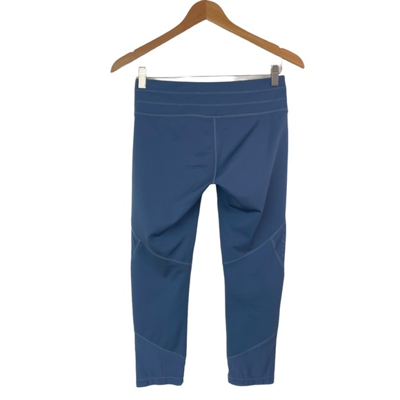 Athleta Mesh Sonar Capri Blue Athletic Crop Leggings Size Small Tall - Picture 4 of 16